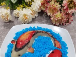 Resep Sticky Fish Cake, Kue Keranjang Berbentuk Ikan Koi