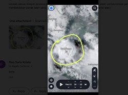 Small Tornado di Rancaekek Dilihat dari Satelit, Ngeri Euy