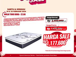 Beli Spring Bed di Transmart Full Day Sale Diskon 50% dan Cashback 20%