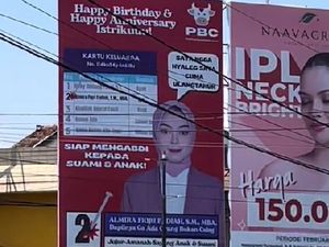 Viral Suami Pasang Billboard untuk Istri yang Ultah, Dikira Kampanye Caleg