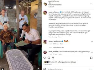 AHY Unggah Video Blusukan di IG, Gibran Komen Beri Emoji