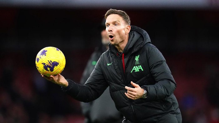 Liverpool assistant manager Pepijn Lijnders before the Premier League match at Emirates Stadium, London. Picture date: Sunday February 4, 2024. (Photo by John Walton/PA Images via Getty Images)