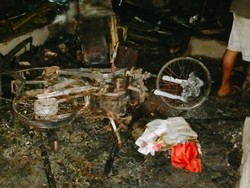 Lupa Matikan Obat Nyamuk, Rumah-Motor Buruh Tani di Sergai Ludes Terbakar