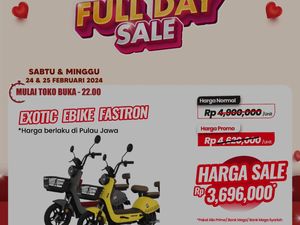 Murah Meriah! Sepeda Listrik Diskon hingga Rp 1,2 Juta di Transmart Full Day Sale