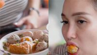 Serunya Ayu Ting Ting Saat Jadi Food Vlogger, Makan Bakso hingga Sate