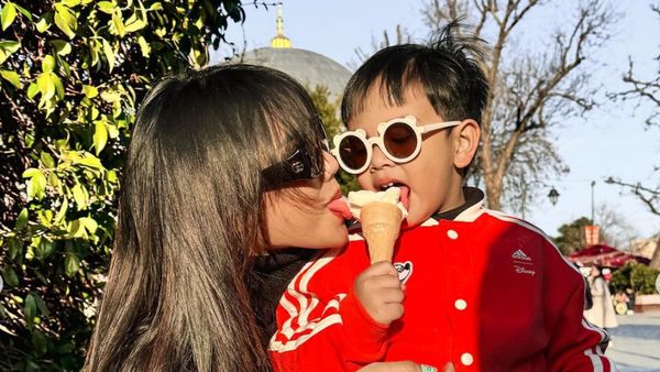 7 Foto Fuji Perdana Ajak Gala Sky ke Turki, Liburan Sambil Momong Ponakan