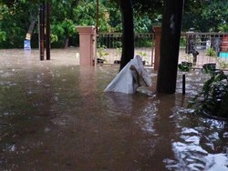 Hujan Lebat Picu Banjir di Sragen, 1 Pemotor Hilang Terseret Arus