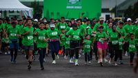 Potret Ribuan Peserta Meriahkan Lomba Lari di Bogor