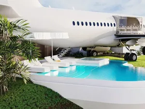 Ada Bangkai Pesawat Boeing 737 ini Disulap Jadi Villa di Bali Ada Bangkai Pesawat Boeing 737 ini Disulap Jadi Villa di Bali