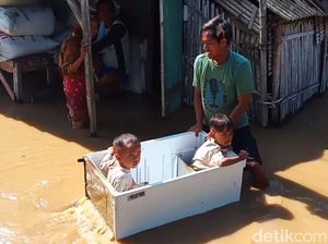 Sungai Pemali Melimpas, 7 Kecamatan di Brebes Kebanjiran