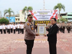 Ungkap Peredaran 175 Kg Sabu, Kapolres Dumai Diganjar Penghargaan