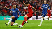 Final Carabao Cup --juga dikenal dengan Piala Liga Inggris-- antara Chelsea vs Liverpool digelar di Wembley, Minggu (25/2/2024) malam WIB. Laga berjalan alot, dengan kedua tim gagal memaksimalkan peluang selama 90 menit. Action Images via Reuters/Paul Childs
