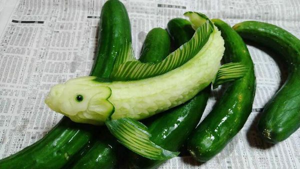 Keren Parah! Foto Ukiran dari Sayur dan Buah Bikin Terperangah