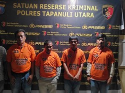 4 Pria di Taput Curi Alat Berat Pakai Mobil Crane, Dijual Rp 36 Juta ke Medan