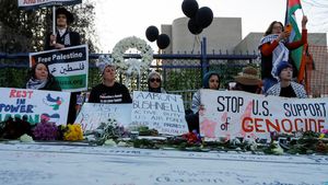Aksi Solidaritas Warga AS untuk Aaron Bushnell yang Bakar Diri Bela Palestina