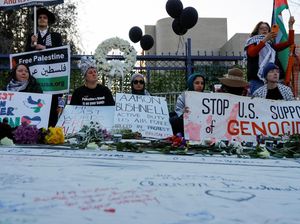 Aksi Solidaritas Warga AS untuk Aaron Bushnell yang Bakar Diri Bela Palestina