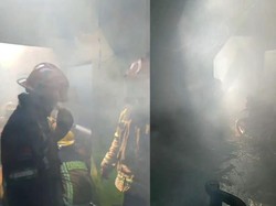 Rumah Semi Permanen Terbakar di Kota Bangun Medan, Seorang Lansia Meninggal