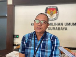 Tersisa 1 Kecamatan Bikin Rekapitulasi di KPU Surabaya Molor Lagi