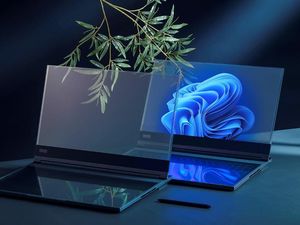 Lenovo Pamerkan Laptop Layar Transparan Pertama di Dunia Lenovo Pamerkan Laptop Layar Transparan Pertama di Dunia