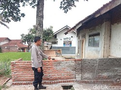 Duh! Caleg Gagal Diduga Tembok Jalan Kampung di Garut