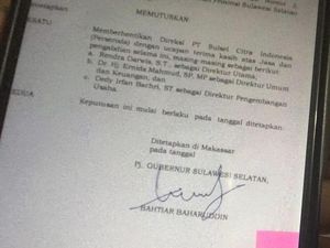 Perlawanan Eks Dirut Perseroda Sulsel Tak Terima Dipecat Pj Gubernur Perlawanan Eks Dirut Perseroda Sulsel Tak Terima Dipecat Pj Gubernur