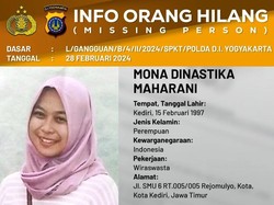 Bantu Cari Lur! Mona Warga Kediri Dilaporkan Hilang Saat Nginap Hotel di Jogja