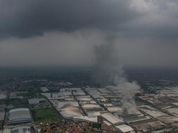 2 Orang Luka Akibat Kebakaran Pabrik Kahatex Sumedang