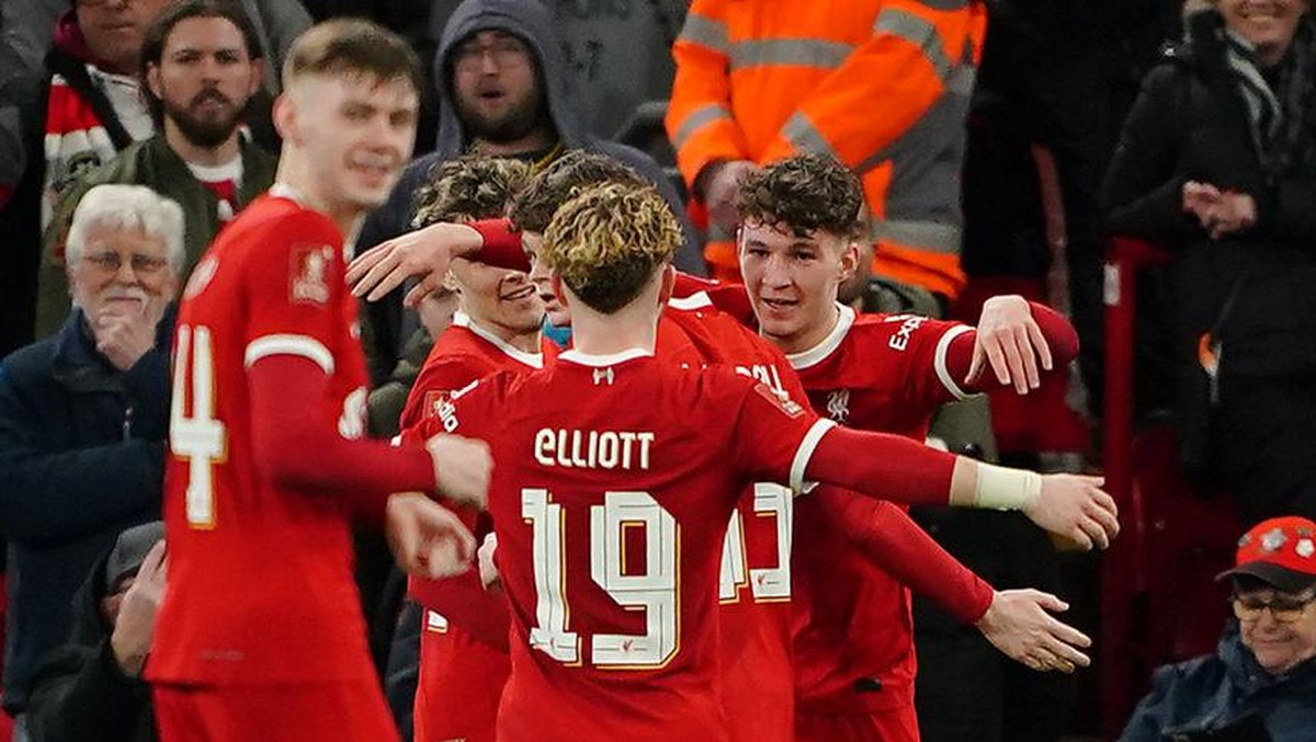 Para pemain muda Liverpool kembali mencuri perhatian saat mengalahkan Southampton di Piala FA. Foto: PA Images via Getty Images/Peter Byrne - PA Images