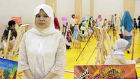 Melihat Pameran Lukisan Karya Siswa SD Muhammadiyah