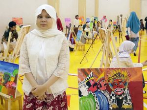 Melihat Pameran Lukisan Karya Siswa SD Muhammadiyah