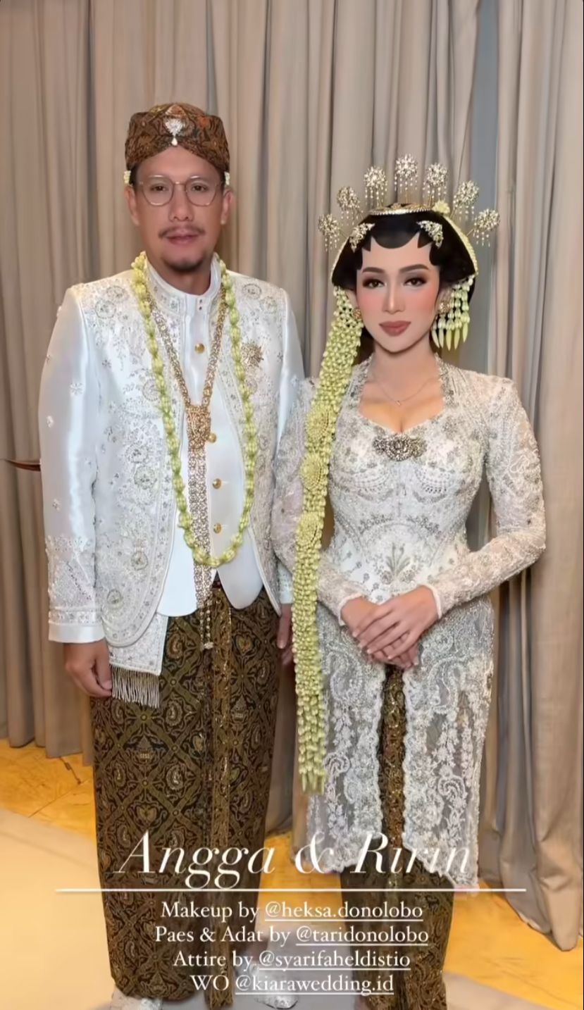 Pernikahan Angga Puradiredja dan Dewi Andarini