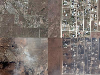 Potret Before-After Kebakaran Hutan yang Mengepung Texas