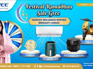 Promo Ramadan Gree, Beli AC Dapat Motor Listrik-Uang Miliaran Rupiah