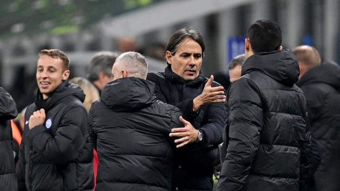 Soccer Football - Serie A - Inter Milan v Atalanta - San Siro, Milan, Italy - February 28, 2024 Inter Milan coach Simone Inzaghi after the match REUTERS/Daniele Mascolo