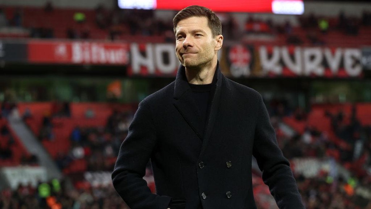 Pelatih Bayer Leverkusen, Xabi Alonso. (Foto: Getty Images/Alexander Hassenstein)