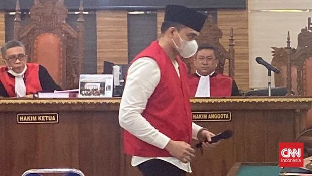 Sidang putusan eks Kasat Narkoba Polres Lampung Selatan, AKP Andri Gustami di Pengadilan Negeri (PN) Tanjungkarang, Kota Bandarlampung, Kamis (29/2).