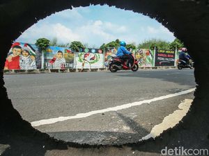 Potret Mural Dukung Palestina di Depok