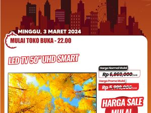 TV LED 50 UHD Smart TV di Transmart Full Day Sale Diskon Rp 2,1 Juta