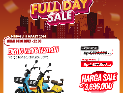 Sepeda Listrik di Transmart Full Day Diskon Jutaan Rupiah