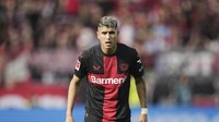 Exequiel Palacios kabarnya diminati oleh Alonso. Pemain berusia 26 tahun sudah kerja bareng sama Alonso di Bayer Leverkusen (AP)