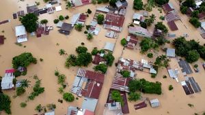 Foto Udara Banjir Bandang Terjang Bolivia