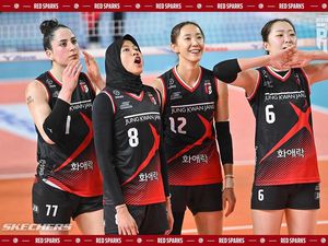 Jadwal Red Sparks Vs Pink Spiders dalam Laga Penentu Gelar Juara Sore Ini