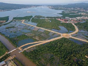 Potret Pembangunan Jalan Kembar Kali Kadia di Kendari