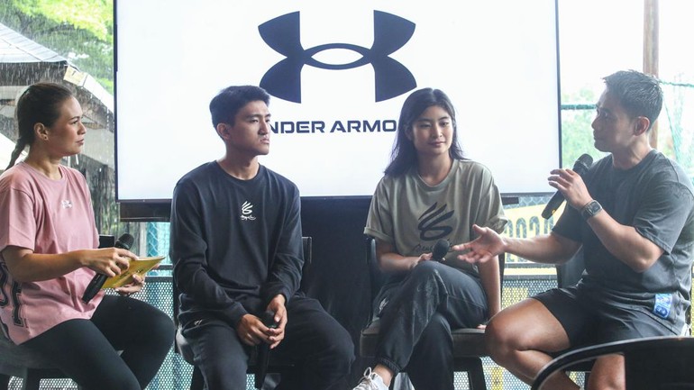 Selain itu, ada juga sesi bincang-bincang bersama Abraham Wenas, Under Armour Athlete; Jacquelyn Chandra, Brand Ambassador Under Armour; Faldy Efadua, Assistant Manager Marketing Communication Under Armour, dalam kegiatan Media Session Under Armour – Curry Day di Jakarta, Sabtu (2/3). 