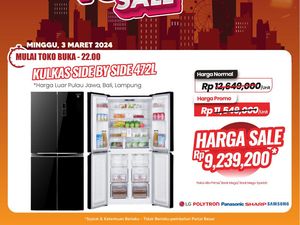 Kulkas Diskon Rp 3,4 Juta Nih Bu, Cuma di Transmart Full Day Sale