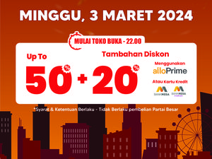 Mumpung Libur Langsung ke Transmart Full Day Sale! Diskon Melimpah 50% + 20%