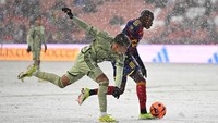 Aksi Andres Gomez ketika membawa Real Salt Lake meraih kemenangan perdana di Wilayah Barat MLS 2024. Foto: USA TODAY Sports via Reuters Con/Kelvin Kuo