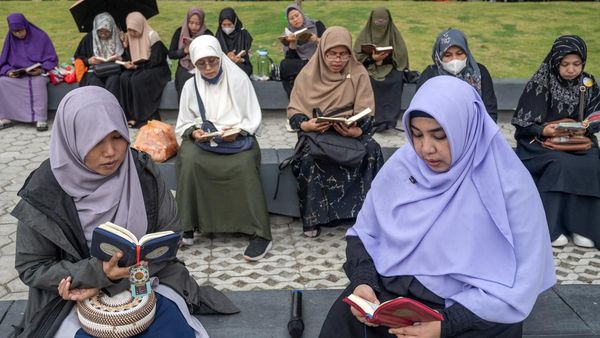 Sambut Ramadan, Warga Palu Tilawah Bersama di Taman