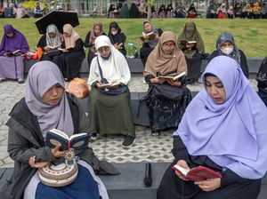 Sambut Ramadan, Warga Palu Tilawah Bersama di Taman