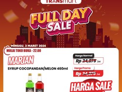 Persiapan buat Puasa, Sirup di Transmart Full Day Sale Murah Banget!